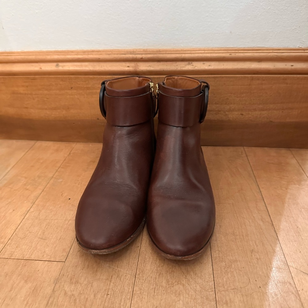 Maroon Sezane Ankle Boots with Buckle - Picture 2 of 4